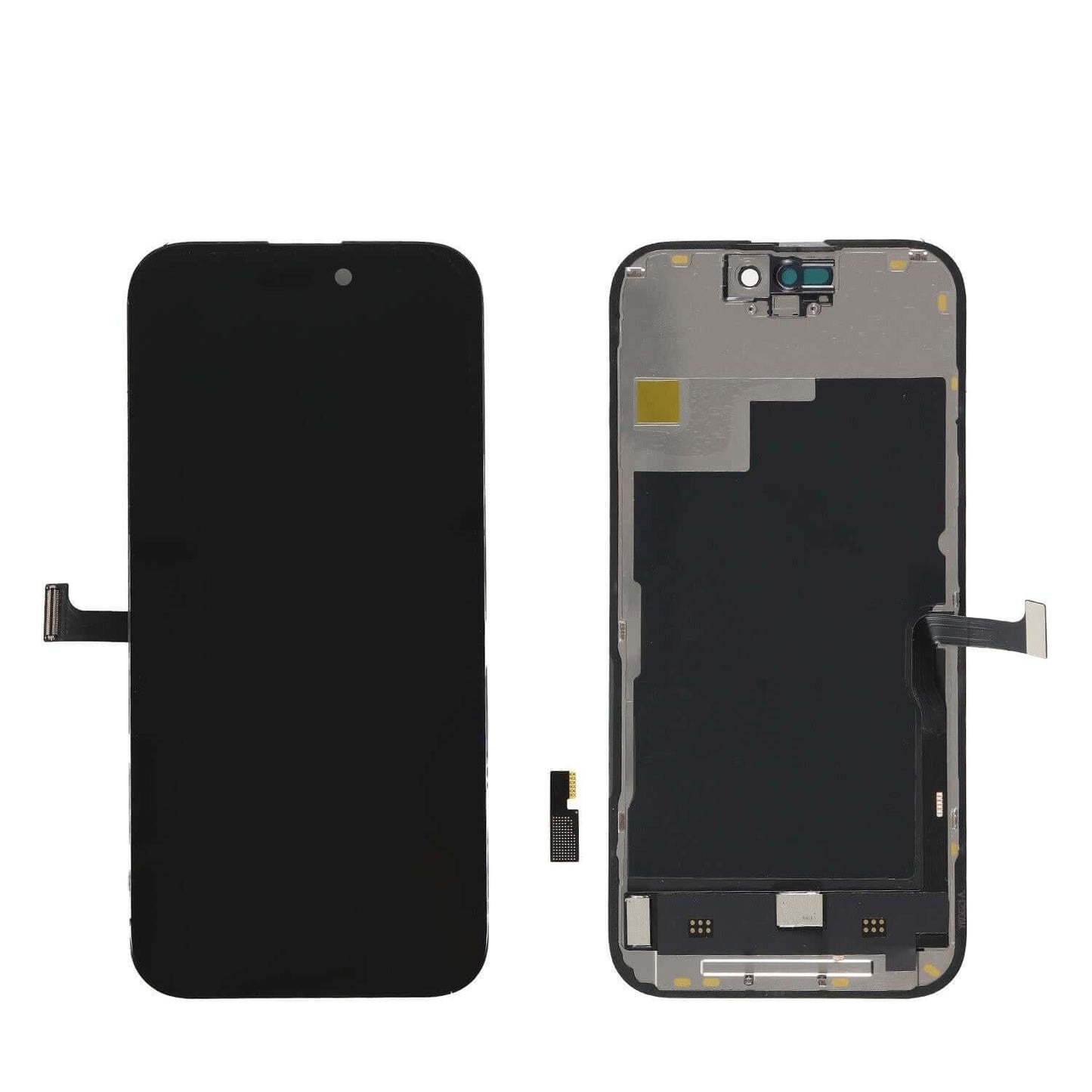 Premium LCD display set for iPhone 15 Pro, featuring a 6.1" size, high resolution, and easy install tools included.