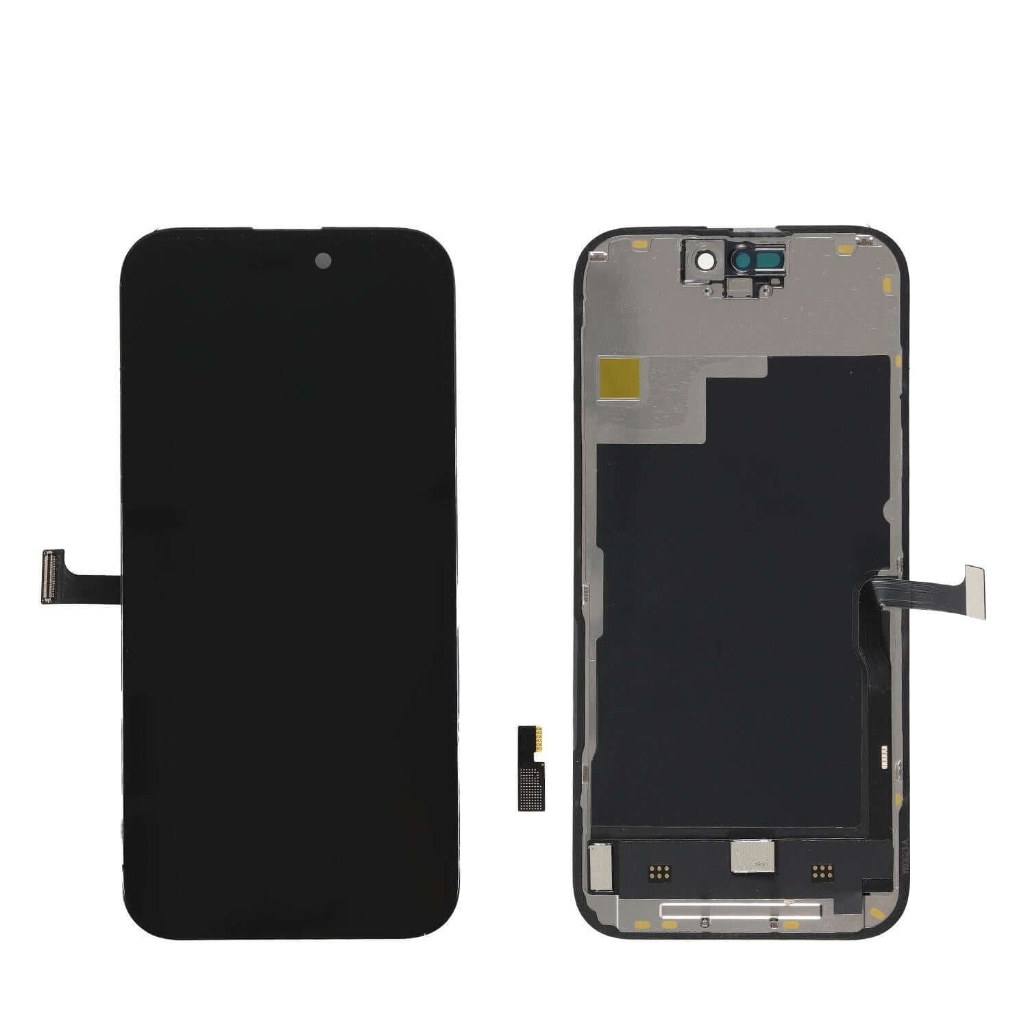Premium LCD display set for iPhone 15 Pro, featuring a 6.1" size, high resolution, and easy install tools included.