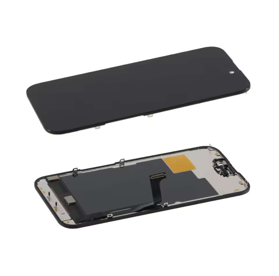iPhone 15 Pro Premium LCD display set, pre-assembled, 6.1 inch, perfect for DIY repairs.